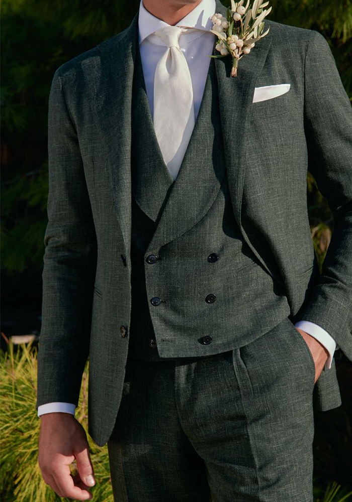 Emerald Green Three-Piece Suit