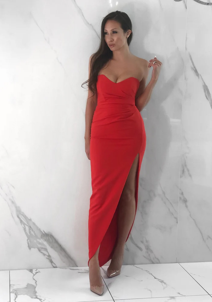 Women Long Dress Red