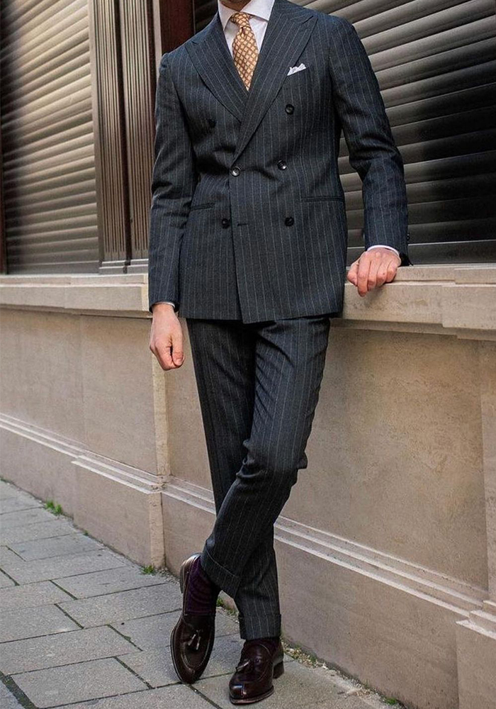 Executive Pinstripe Suit