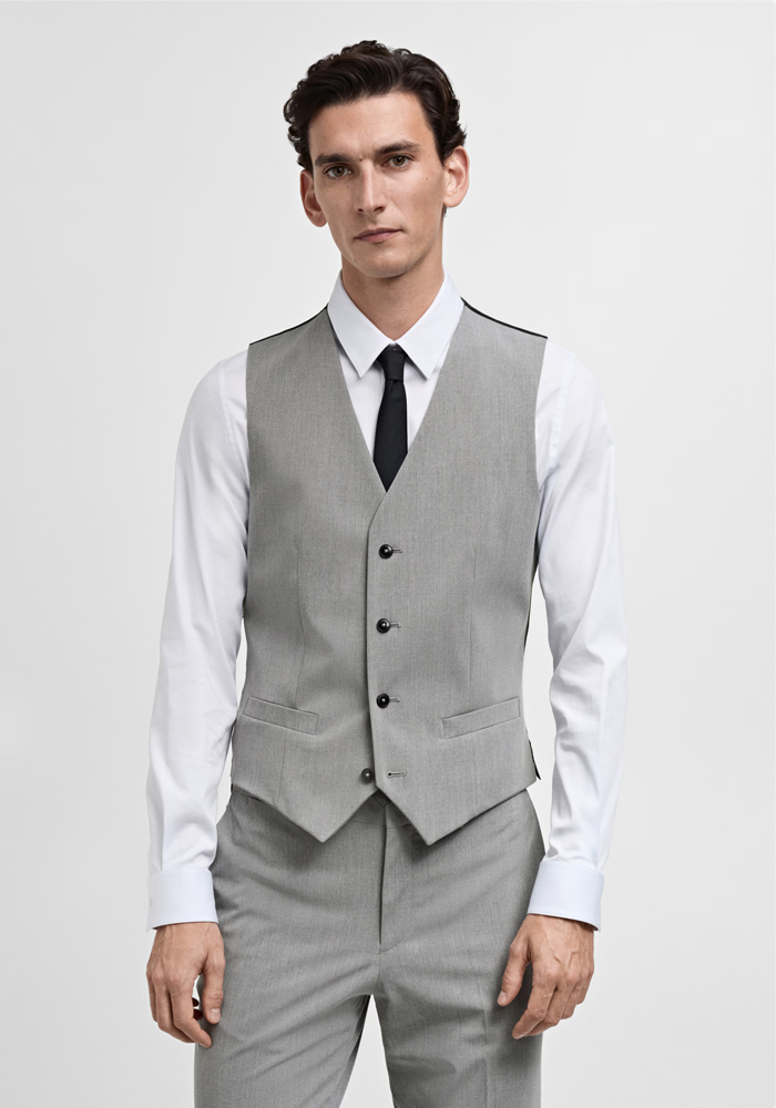 Tailored Grey Vest