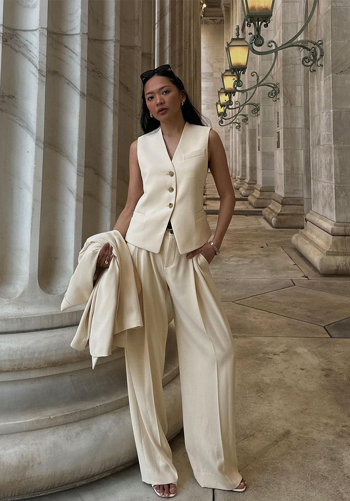 Women Waistcoat Off-White